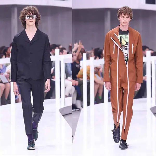 Which fashion house presented this look on the runway?