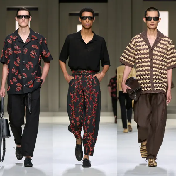 Which fashion house presented this look on the runway?