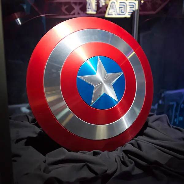 What is Captain America’s shield made of?