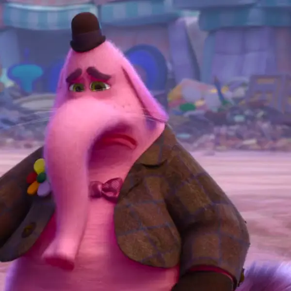 Bing Bong — an imaginary friend made of cotton candy, part cat, part elephant.