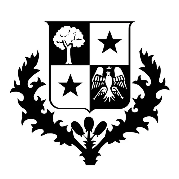 Which luxury brand uses a logo featuring a coat of arms with a crown above it?